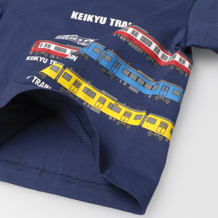 Moujonjon Hungry Heart Keikyu Electric Railway Train Top (90-130cm) for Boys (Summer TOPS, Railway Series) 
