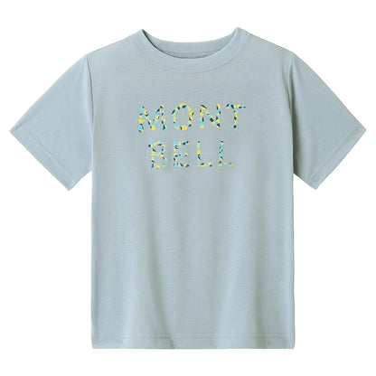 Mont-Bell Japan Children's Clothing UV Protection/Water Absorbent Quick Dry/Odor Suppressing Stone Logo Short Sleeve T-Shirt 100-120cm Boys/Girls Summer TOPS
