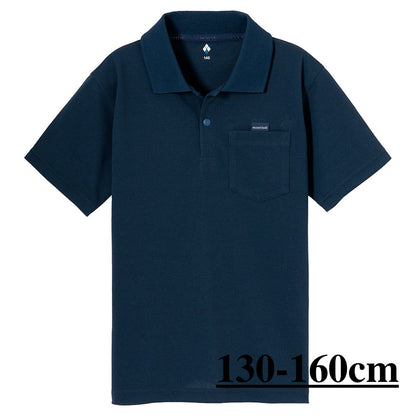 Mont-Bell UV-Proof/Quick-Dry/Odor-Suppressing Polo Shirt (100-160cm) for Boys and Girls (Summer TOPS)