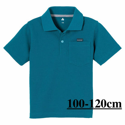 Mont-Bell UV-Proof/Quick-Dry/Odor-Suppressing Polo Shirt (100-160cm) for Boys and Girls (Summer TOPS)