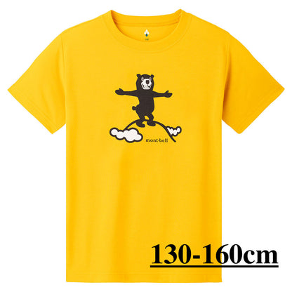 Mont-Bell (Japan) UV-resistant, moisture-absorbing, quick-drying, and odor-suppressing Mountain Bear top (100-160cm/XS-XL) for adults, boys, and girls (summer TOPS)