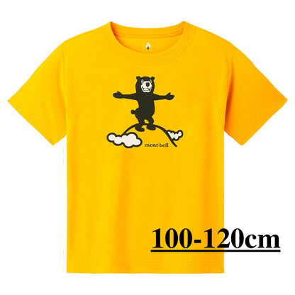 Mont-Bell (Japan) UV-resistant, moisture-absorbing, quick-drying, and odor-suppressing Mountain Bear top (100-160cm/XS-XL) for adults, boys, and girls (summer TOPS)