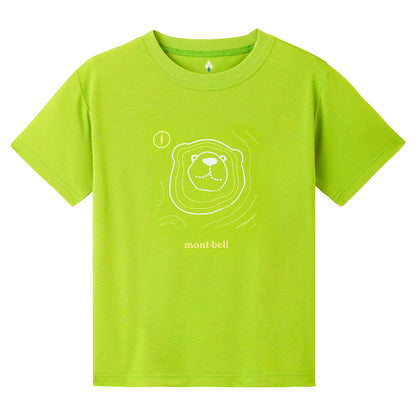 Mont-Bell Japan Children's Clothing UV Protection/Water Absorbent Quick Dry/Odor Suppressing Big Head Bear Top 100-120cm Boys/Girls Summer TOPS