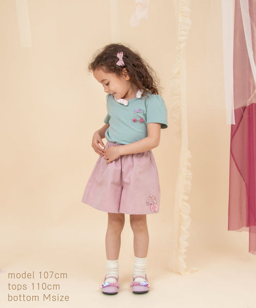 日本童裝 panpantutu 蝴蝶結裙褲 95-140cm 女童款 夏季 PANTS