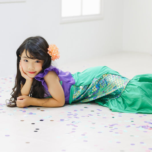 日本童裝 美人魚 85-130cm 女童款 萬聖節 Cosplay服裝 Halloween攪鬼特輯 AAA