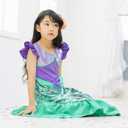 日本童裝 美人魚 85-130cm 女童款 萬聖節 Cosplay服裝 Halloween攪鬼特輯 AAA