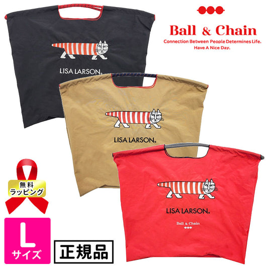 Ball&amp;Chain Embroidered Eco Bag Size L Bag Series Direct from Japan 