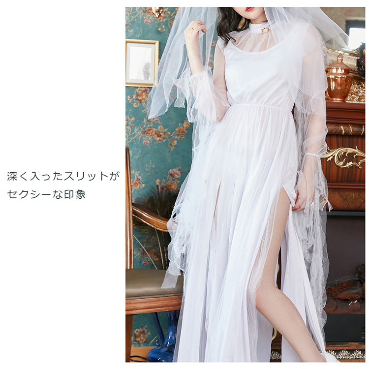 日本直送 鬼新娘 M-XL 大人款 萬聖節 Cosplay服裝 Halloween攪鬼特輯