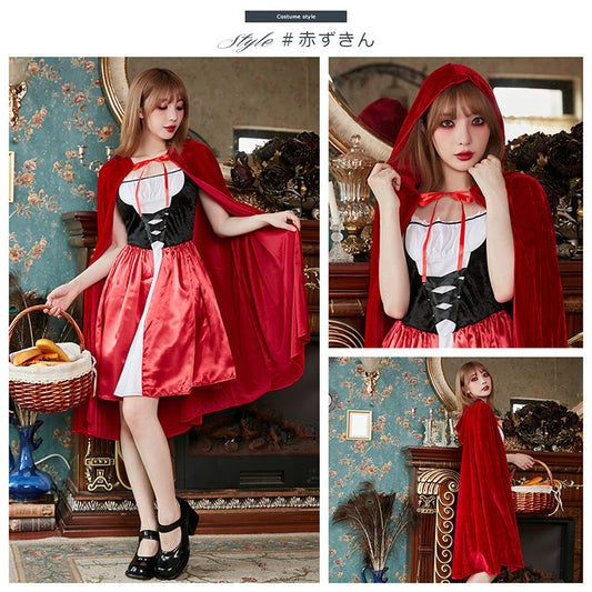 日本直送 小紅帽 M-XL 大人款 萬聖節 Cosplay服裝 Halloween攪鬼特輯 AAA
