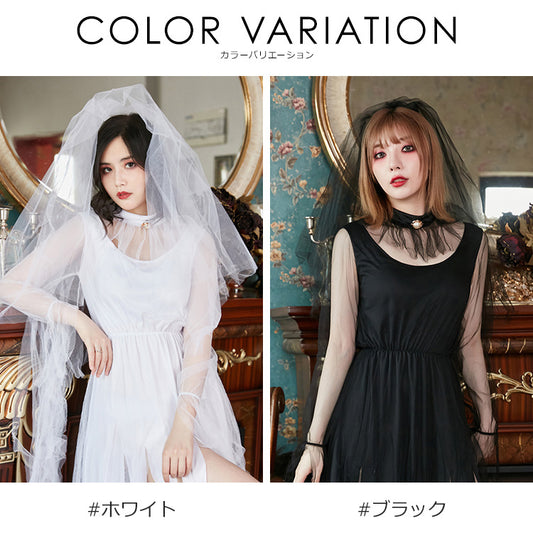 日本直送 鬼新娘 M-XL 大人款 萬聖節 Cosplay服裝 Halloween攪鬼特輯