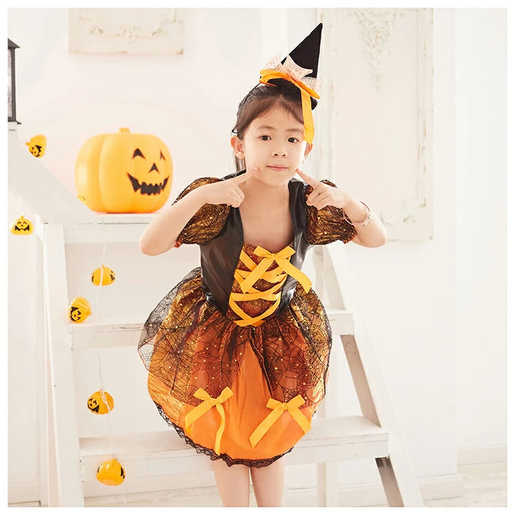 日本直送  魔女 100-120cm 女童款 萬聖節 Cosplay服裝 Halloween攪鬼特輯