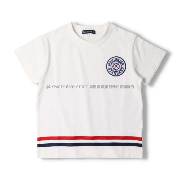 日本童裝 Moujonjon 水手LOGO上衣 80-140cm 男童款 夏季 TOPS