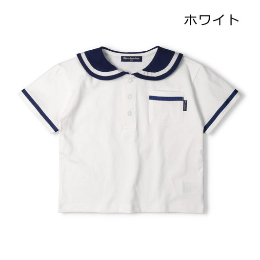Japanese Moujonjon Sailor-Style Tops (80-120cm) for Boys (Summer) 