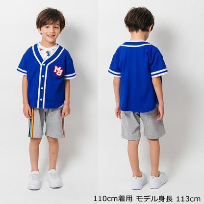 Japanese Moujonjon Baseball Jacket 90-140cm Boys Summer Outerwear Tops 