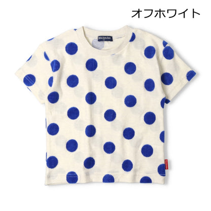 Japanese Moujonjon Polka Dot Short Sleeve Top 80-140cm Boys Summer TOPS 