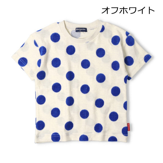 Japanese Moujonjon Polka Dot Short Sleeve Top 80-140cm Boys Summer TOPS 