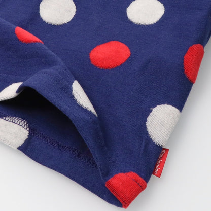 Japanese Moujonjon Polka Dot Short Sleeve Top 80-140cm Boys Summer TOPS 