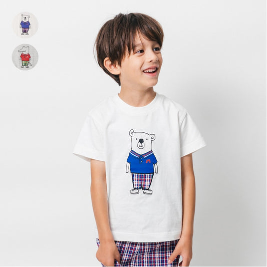 Japanese Moujonjon Animal Print Tops for Boys (80-140cm) Summer 
