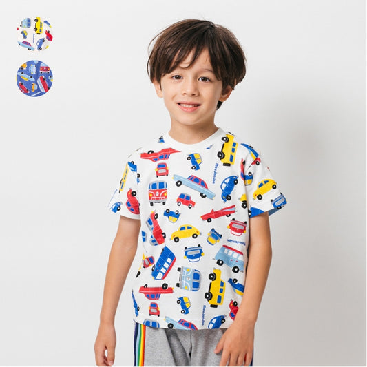 Moujonjon Japanese-made short-sleeved tops for boys (80-120cm) for summer