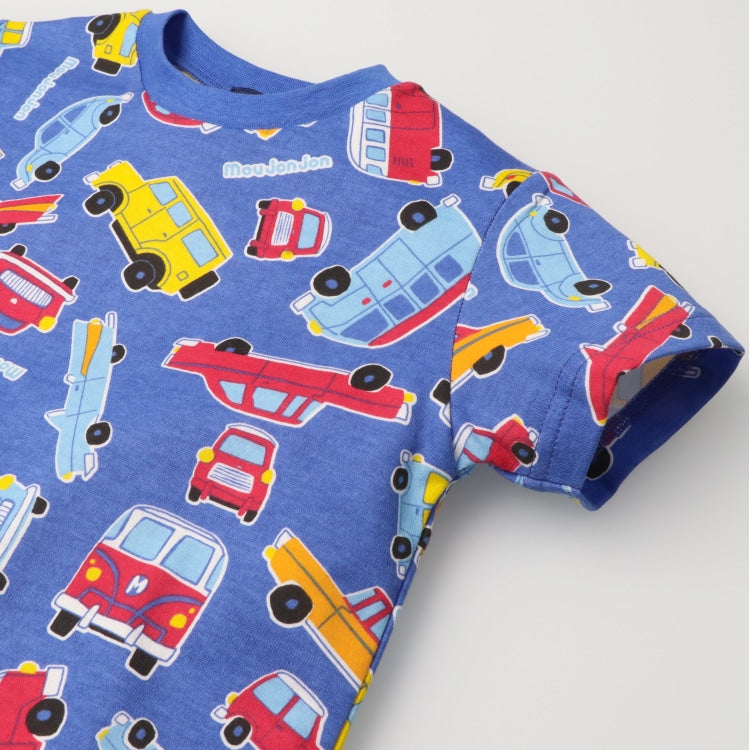 Moujonjon Japanese-made short-sleeved tops for boys (80-120cm) for summer