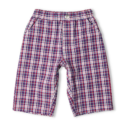 Japanese Moujonjon Checkered Shorts 90-140cm Boys Summer PANTS 
