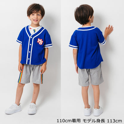 Japanese Moujonjon Rainbow Trim Shorts 80-140cm Boys Summer PANTS 