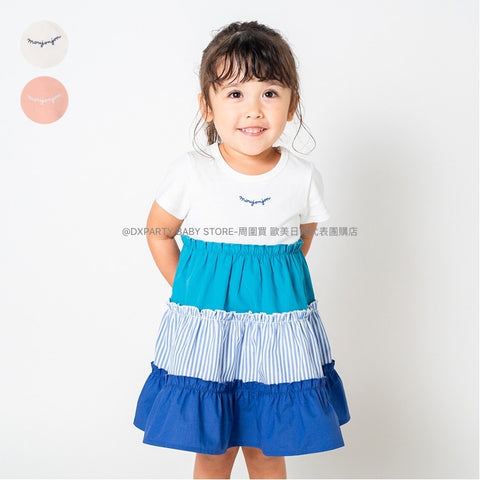 日本童裝 Moujonjon 拼布蛋糕連身裙 80-140cm 女童款 夏季 DRESSES