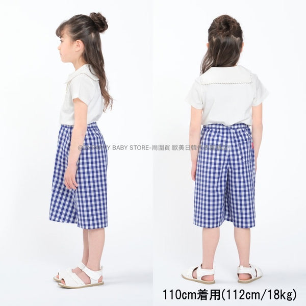 日本童裝 Moujonjon 珍珠點點領polo上衣 80-140cm 女童款 夏季 TOPS