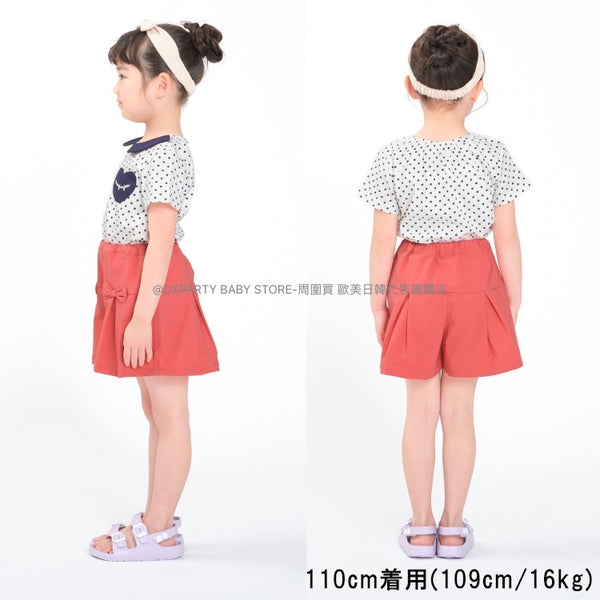 日本童裝 Moujonjon 防水 水陸兩用 蝴蝶結裙褲 90-140cm 女童款 夏季 PANTS 夏日玩水泳衣特輯