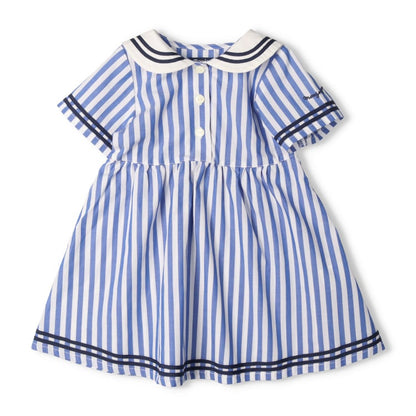 Japanese Moujonjon Sailor-Style Dress (90-140cm) for Girls Summer 