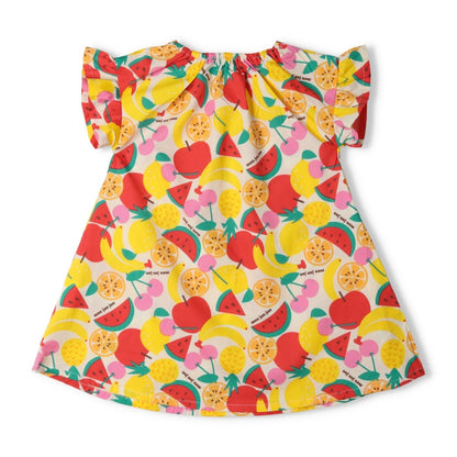 Japanese Moujonjon Fruit Pattern Dress 80-130cm Girls Summer Dresses 