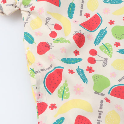 Japanese Moujonjon Fruit Pattern Dress 80-130cm Girls Summer Dresses 