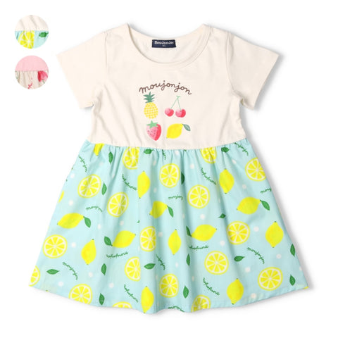 日本童裝 Moujonjon 水果圖案連身裙 80-130cm 女童款 夏季 DRESSES