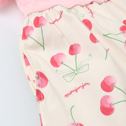 Japanese Moujonjon Fruit Pattern Dress 80-130cm Girls Summer Dresses 