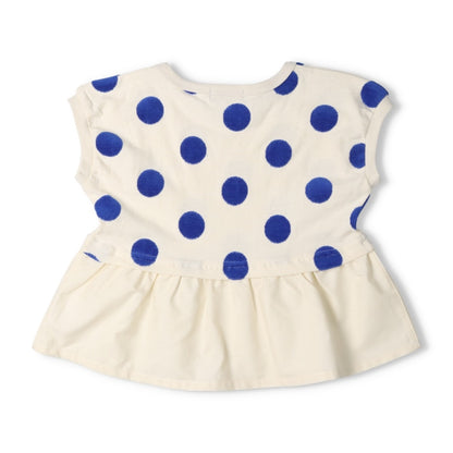 Japanese Moujonjon Polka Dot Tops for Girls (80-140cm) Summer 