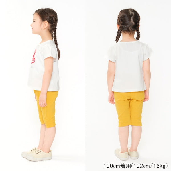 日本童裝 Moujonjon 熊和貓貼花短袖上衣 80-140cm 女童款 夏季 TOPS
