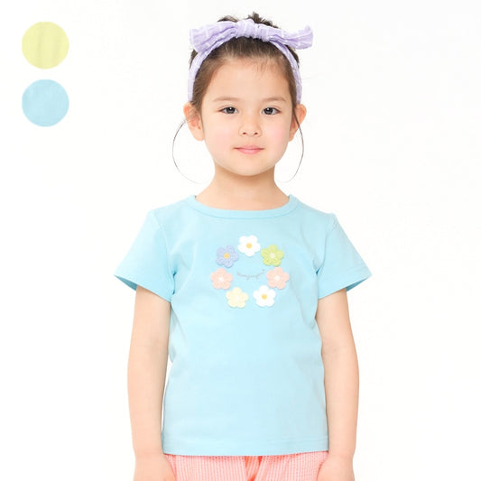 Japanese Moujonjon 3D Embroidered Tops (80-140cm) for Girls (Summer) 