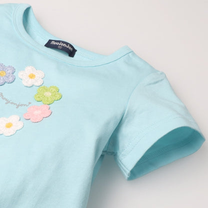 Japanese Moujonjon 3D Embroidered Tops (80-140cm) for Girls (Summer) 
