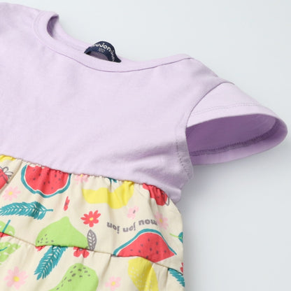 Japanese Moujonjon Fruit Pattern Dress 80-130cm Girls Summer Dresses