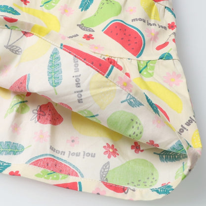 Japanese Moujonjon Fruit Pattern Dress 80-130cm Girls Summer Dresses