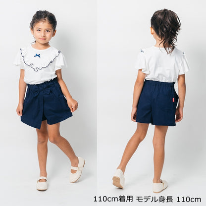 Japanese Moujonjon Bow Skirt Pants 90-140cm Girls Summer PANTS 
