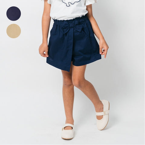 日本童裝 Moujonjon 蝴蝶結裙褲 90-140cm 女童款 夏季 PANTS