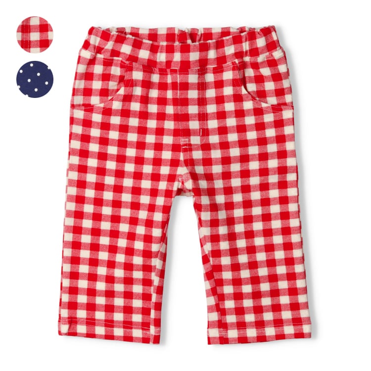 日本童裝 Moujonjon 彈力緊身六分長褲 80-140cm 女童款 夏季 PANTS