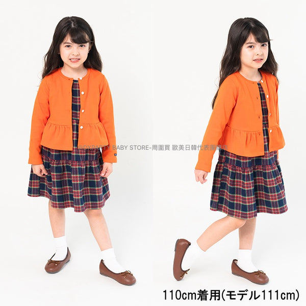 日本童裝 Moujonjon 裙邊外套 90-140cm 女童款 秋季 OUTERWEAR