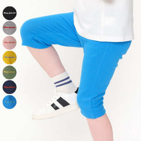 日本童裝 Moujonjon 日本製 彈力緊身六分長褲 80-140cm 男童款/女童款 夏季 PANTS