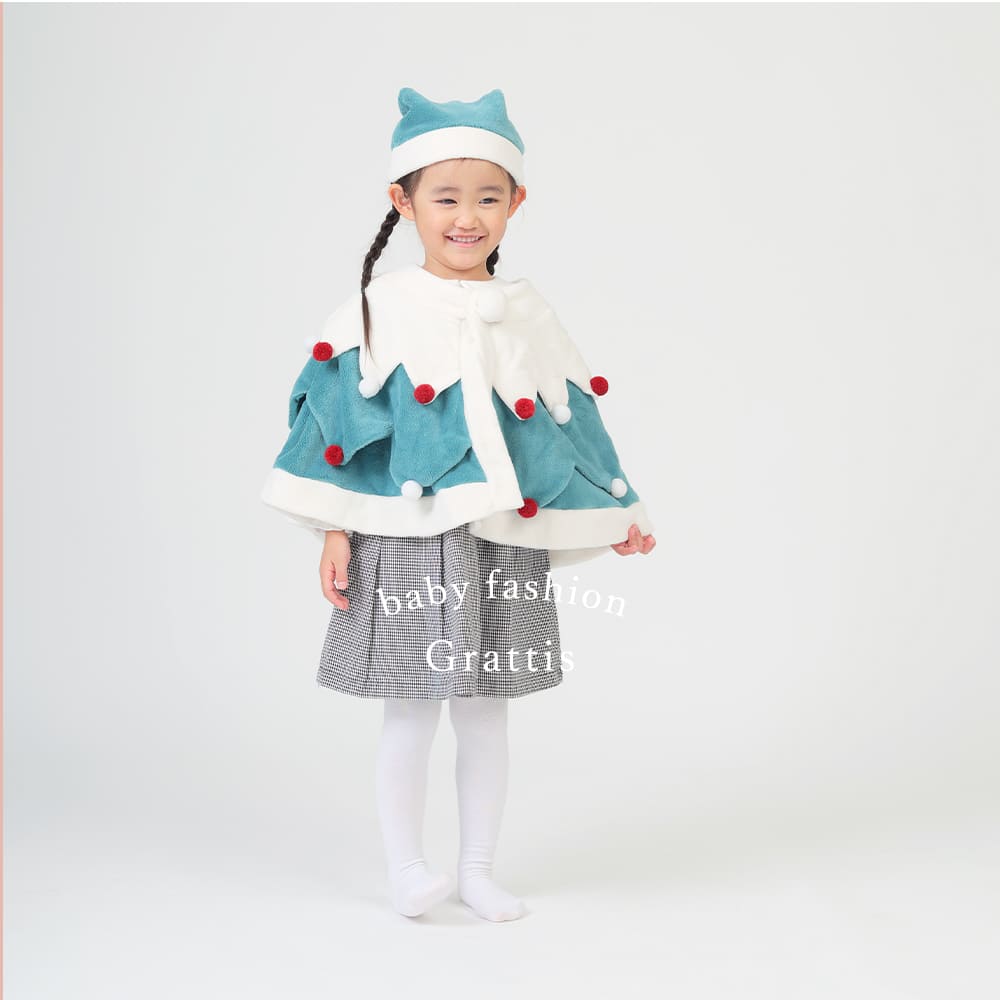 日本童裝 聖誕斗篷及帽套裝 80-110cm 男童款/女童款 初生嬰兒 Christmas 聖誕快樂特輯 聖誕服裝/飾物配件