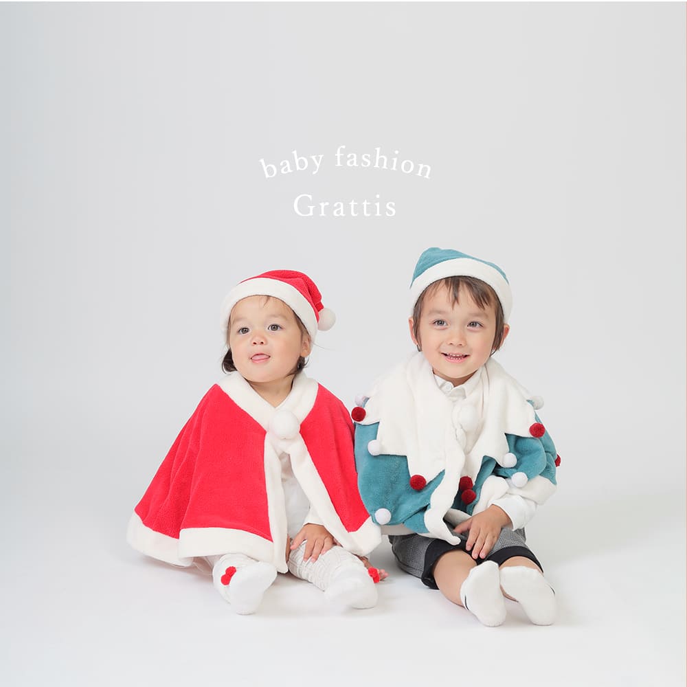 日本童裝 聖誕斗篷及帽套裝 80-110cm 男童款/女童款 初生嬰兒 Christmas 聖誕快樂特輯 聖誕服裝/飾物配件