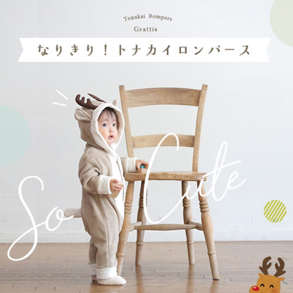 日本童裝 聖誕麋鹿連衣 60-90cm 男童款/女童款 初生嬰兒 Christmas 聖誕快樂特輯 聖誕服裝/飾物配件
