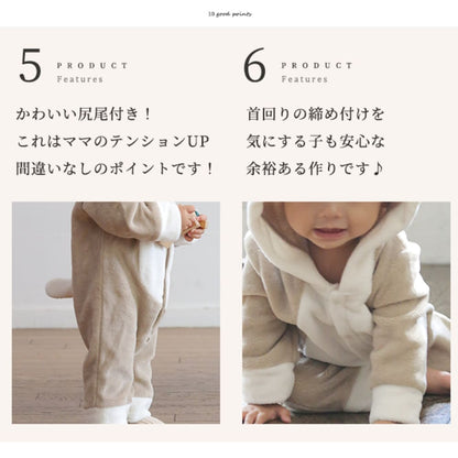 日本童裝 聖誕麋鹿連衣 60-90cm 男童款/女童款 初生嬰兒 Christmas 聖誕快樂特輯 聖誕服裝/飾物配件