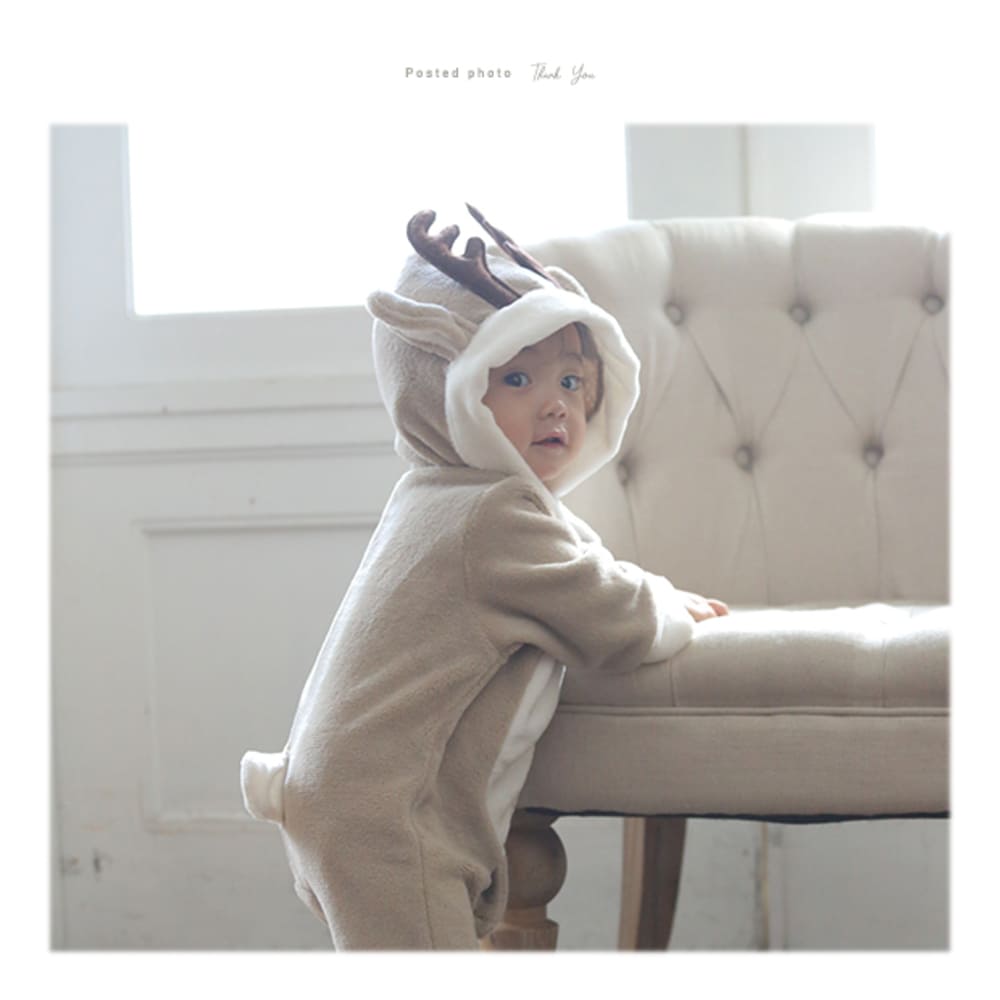 日本童裝 聖誕麋鹿連衣 60-90cm 男童款/女童款 初生嬰兒 Christmas 聖誕快樂特輯 聖誕服裝/飾物配件